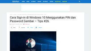 
                            4. Cara Sign-in di Windows 10 Menggunakan PIN dan Password Gambar