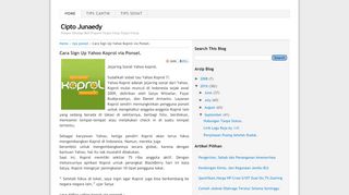 
                            6. Cara Sign Up Yahoo Koprol via Ponsel.:Cipto Junaedy