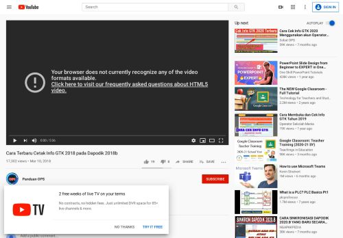 
                            9. Cara Terbaru Cetak Info GTK 2018 pada Dapodik 2018b - YouTube