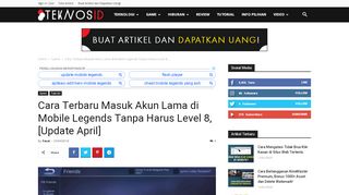 
                            13. Cara Terbaru Masuk Akun Lama di Mobile Legends Tanpa ...