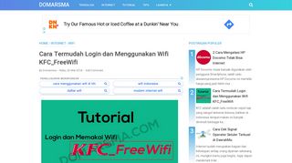
                            1. Cara Termudah Login dan Menggunakan Wifi KFC_FreeWifi ...