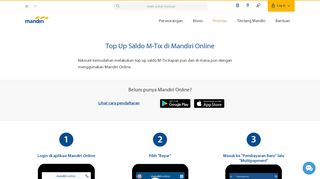 
                            10. Cara Top Up M-Tix di Mandiri Online - Bank Mandiri