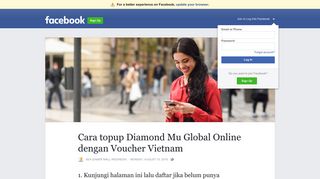 
                            3. Cara topup Diamond Mu Global Online dengan Voucher ...