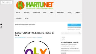 
                            10. Cara Tunanetra Pasang Iklan di OLX | KARTUNET