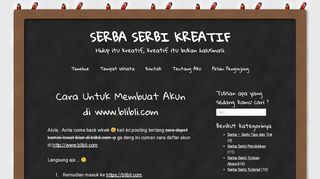 
                            9. Cara Untuk Membuat Akun di www.blibli.com | Serba Serbi Kreatif