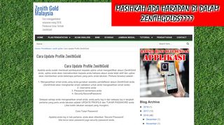 
                            3. Cara Update Profile ZenithGold | Zenith Gold Malaysia