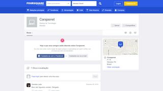 
                            8. Carajasnet - 1 dica de 3 clientes - Foursquare