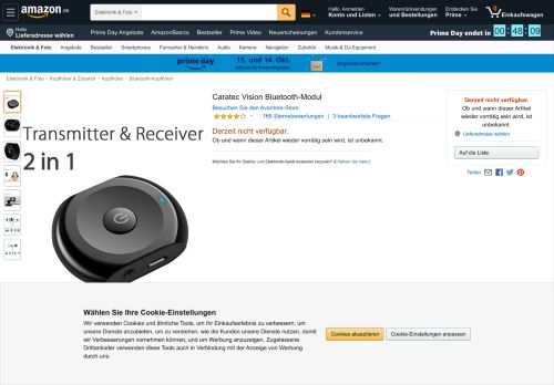 
                            12. Caratec Vision Bluetooth-Modul: Amazon.de: Elektronik