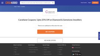 
                            9. Caratlane Coupons, Offers: Upto 25% Off Jewellery | Feb 2019