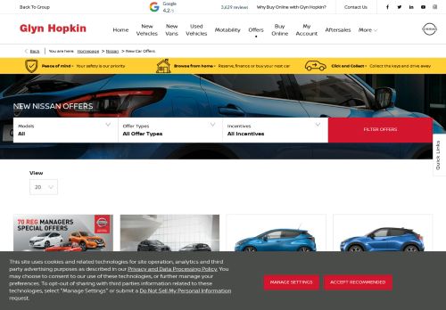
                            12. Caravan & Motorhome Club Members Nissan Offer | Glyn Hopkin Ltd