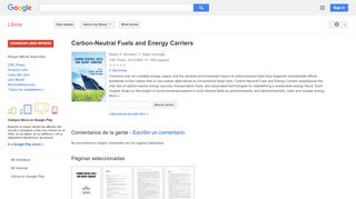 
                            13. Carbon-Neutral Fuels and Energy Carriers - Resultado de Google Books
