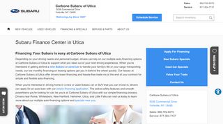 
                            12. Carbone Subaru of Utica | Car Loans and Auto Lease in Utica