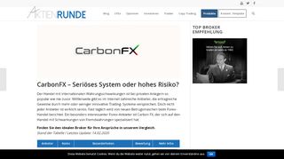 
                            4. CarbonFX - Seriöses System oder hohes Risiko? - Aktienrunde.de