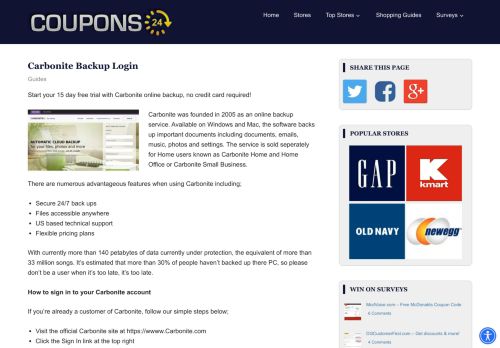 
                            6. Carbonite Backup Login | - Promo Codes