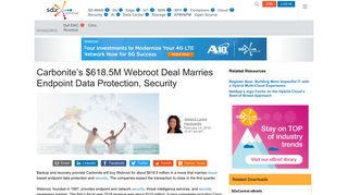 
                            10. Carbonite's $618.5M Webroot Deal Marries Endpoint Data Protection