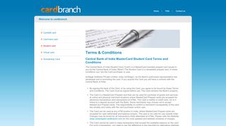 
                            6. :: Card Branch :: StudentCard T & C