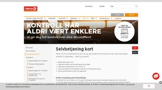 
                            1. Card E-services gir deg oversikt - Circle K Norge