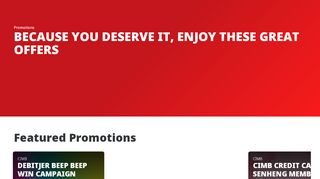 
                            12. Card Promotions - CIMB