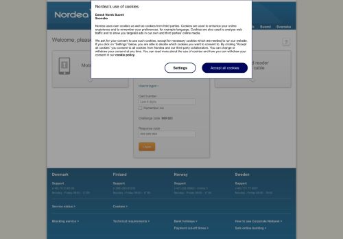 
                            9. Card reader with cable - Corporate Netbank - Nordea