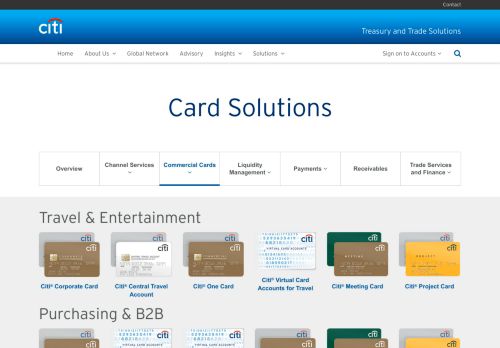 
                            8. Card Solutions | Citi® Commercial Cards | Treasury and Trade Solutions