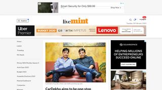 
                            12. CarDekho aims to be one-stop destination for all car queries - Livemint