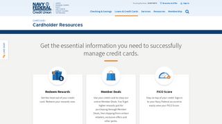 
                            12. Cardholder Resources | Navy Federal Credit Union