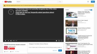 
                            13. Cardiff University student intranet - YouTube
