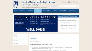
                            12. Cardinal Newman Catholic School - Science