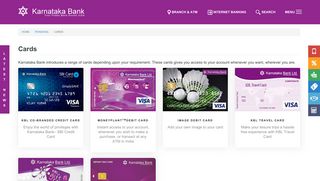 
                            2. Cards | Karnataka Bank