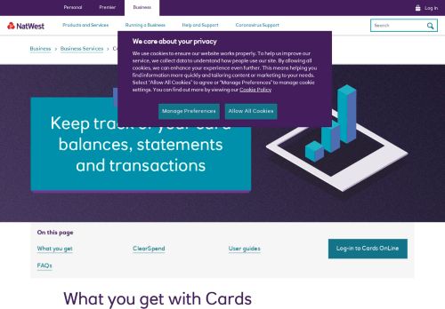 
                            4. Cards OnLine | NatWest - NatWest business bank