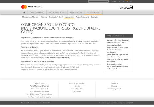 
                            4. cardservice – registrazione e login | MyMastercard