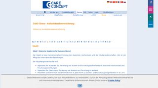 
                            8. Care Concept AG • Auslandskrankenversicherung • DAAD • Glossar ...