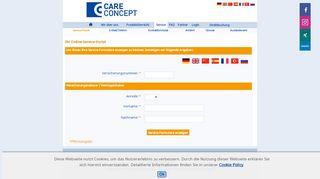 
                            6. Care Concept AG • Auslandskrankenversicherung • • Service ...