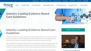 
                            5. Care Guidelines for Evidence-Based Medicine | MCG Health