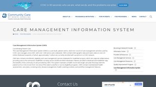 
                            6. Care Management Information System | Community Care of ...