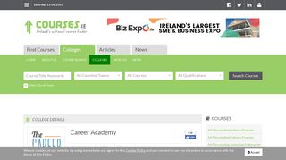 
                            3. Career Academy, Dublin City South, Dublin - Courses.ie