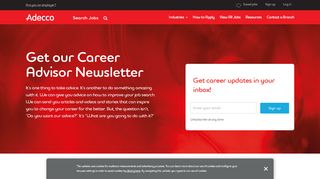 
                            2. Career and Jobs Newsletter Sign Up | Adecco