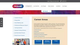 
                            11. Career Areas - npower energy jobs