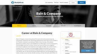 
                            12. Career at Bain & Company - Studydrive
