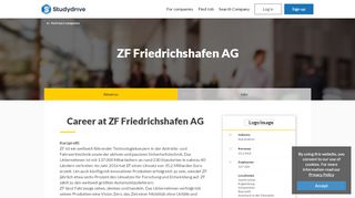 
                            10. Career at ZF Friedrichshafen AG - Studydrive