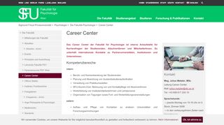 
                            9. Career Center | Sigmund Freud PrivatUniversität - Psychologie