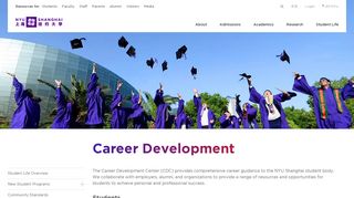 
                            11. Career Development | NYU Shanghai