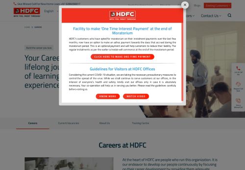 
                            12. Career - HDFC Ltd