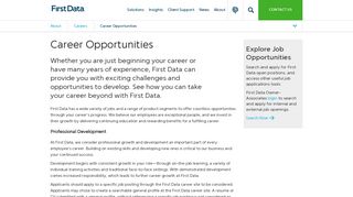 
                            10. Career Opportunities | First Data
