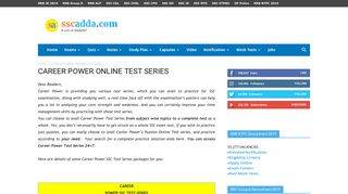 
                            2. career power online test series - SSC Adda