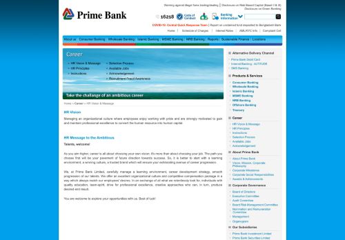 
                            5. Career - Prime Bank Limited