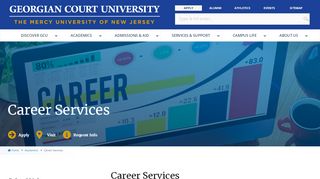 
                            11. Career Services | Georgian Court University, New Jersey