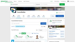 
                            13. CareerBuilder Reviews | Glassdoor