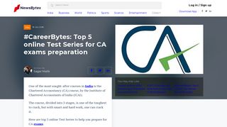 
                            10. #CareerBytes: Top 5 online Test Series for CA exams preparation