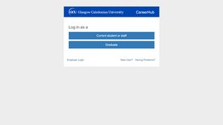 
                            3. CareerHub Login - Glasgow Caledonian University